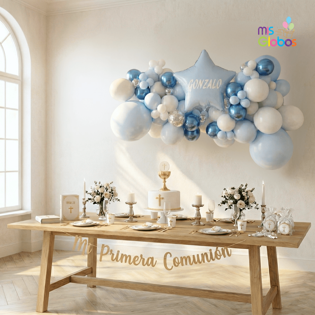 Guirnalda de globos para colgar en la pared - Mis Globos