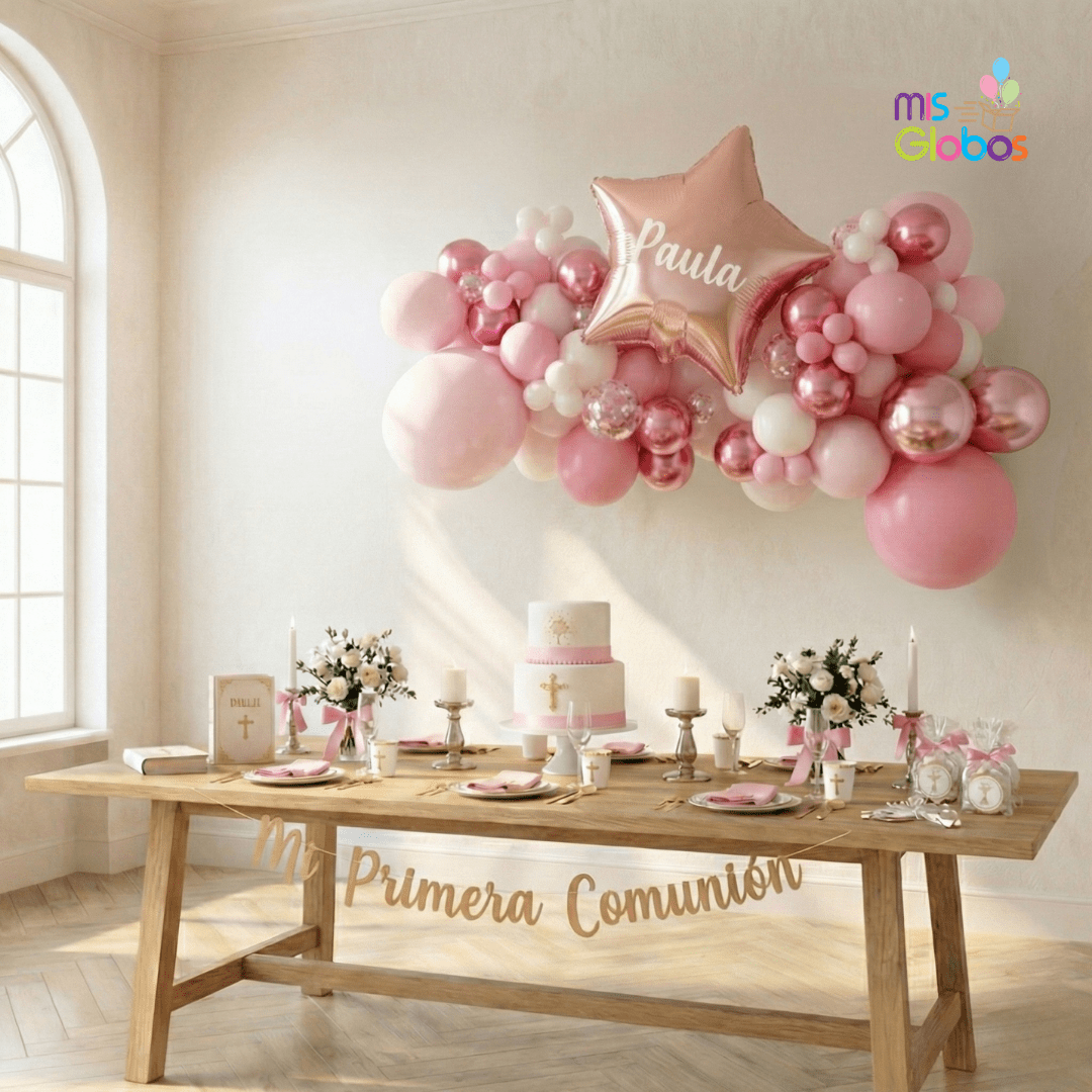 Guirnalda de globos para colgar en la pared - Mis Globos