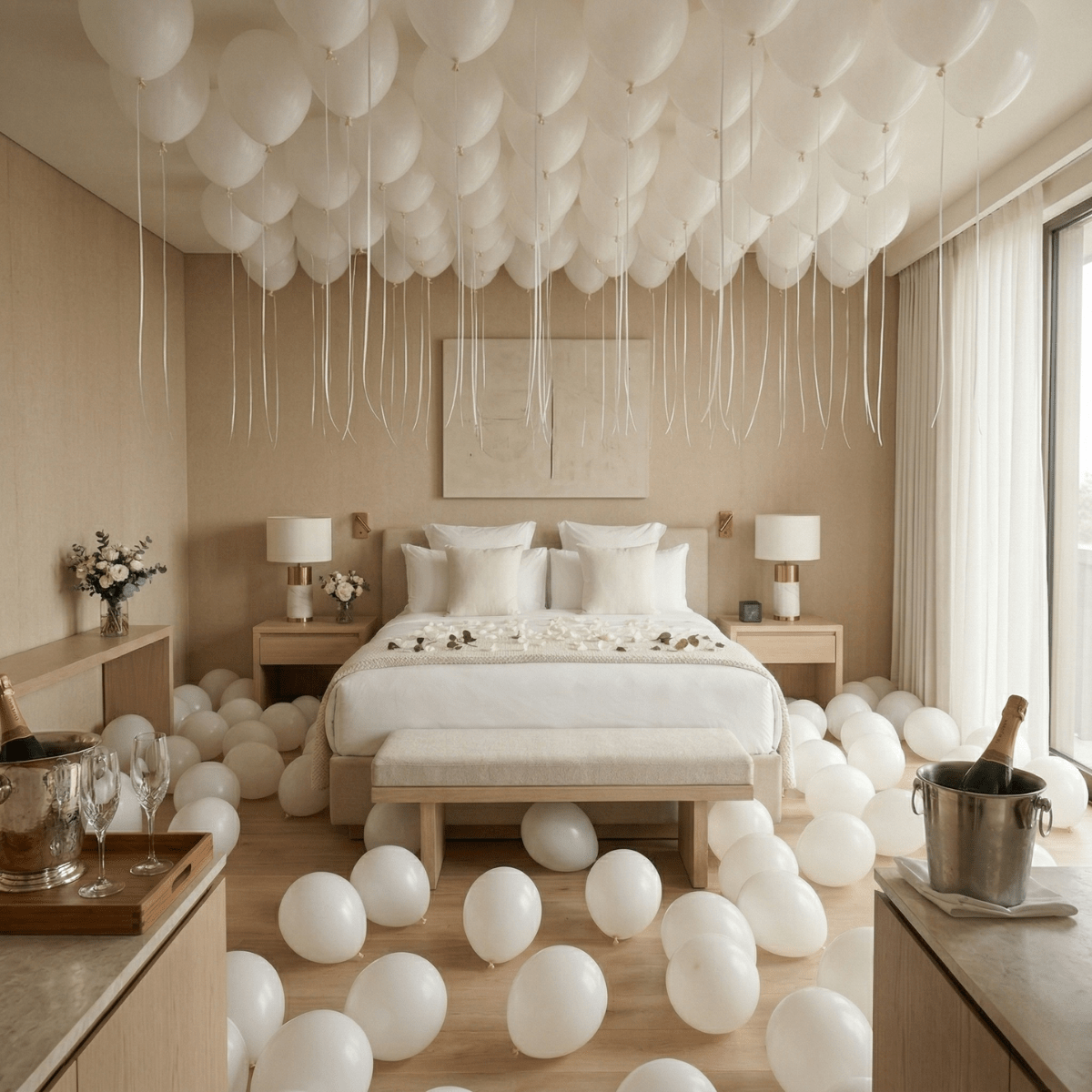 Habitación romántica - Mis Globos