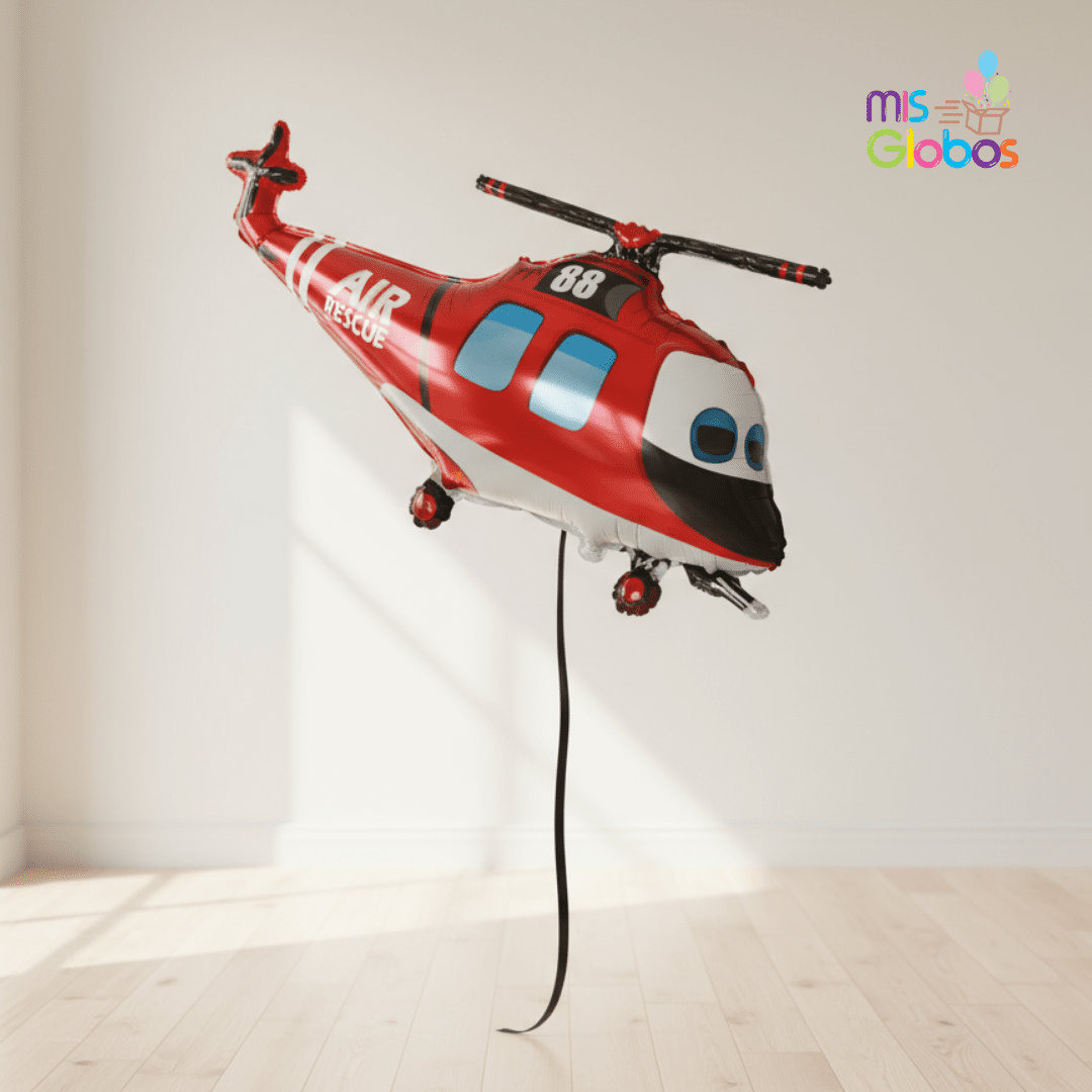 Globo Forma Helicóptero de Rescate