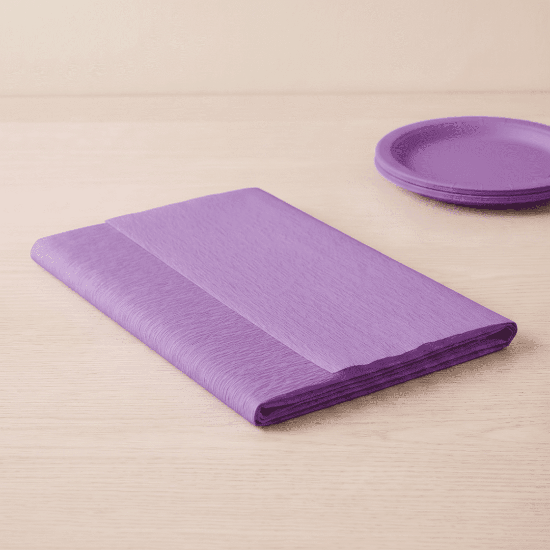 Mantel rectangular papel Lila
