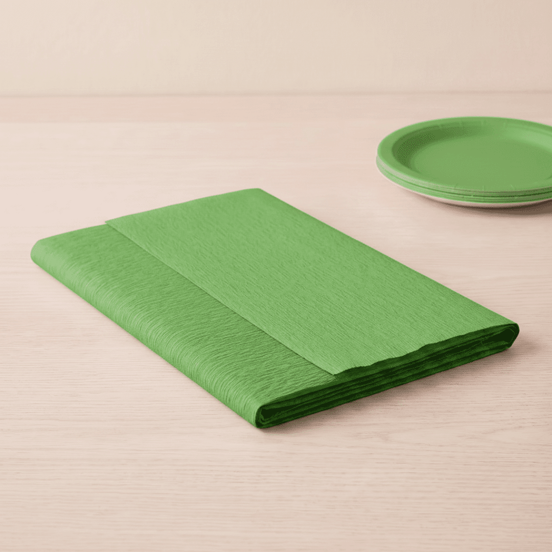 Mantel rectangular papel Verde Oscuro