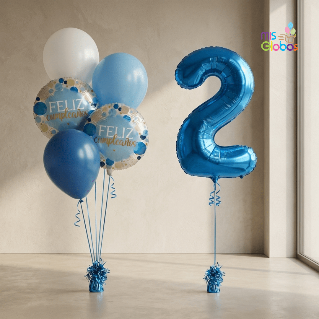 Pack cumpleaños Animado Azul - Mis Globos