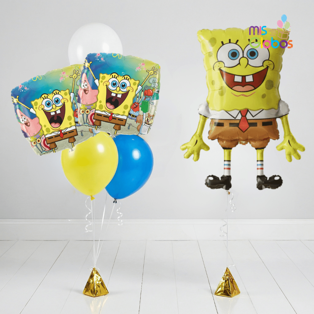 Pack Cumpleaños Animado Bob Esponja - Mis Globos