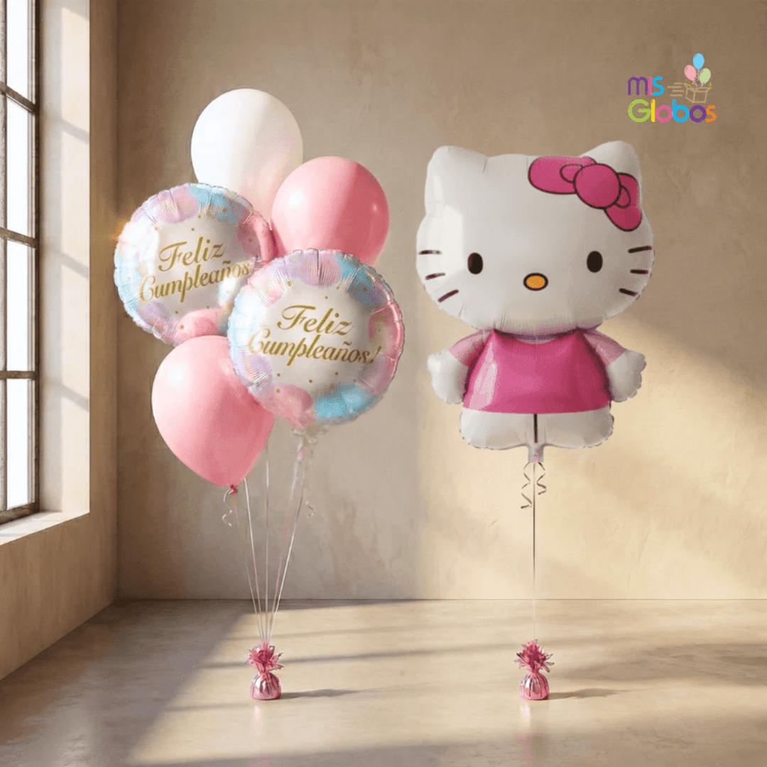 Pack Cumpleaños Animado Hello Kitty - Mis Globos