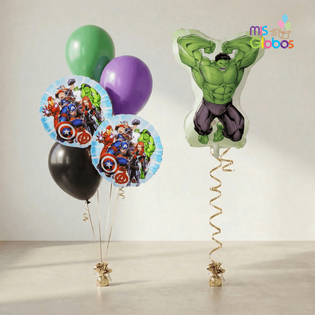 Pack Cumpleaños Animado Hulk