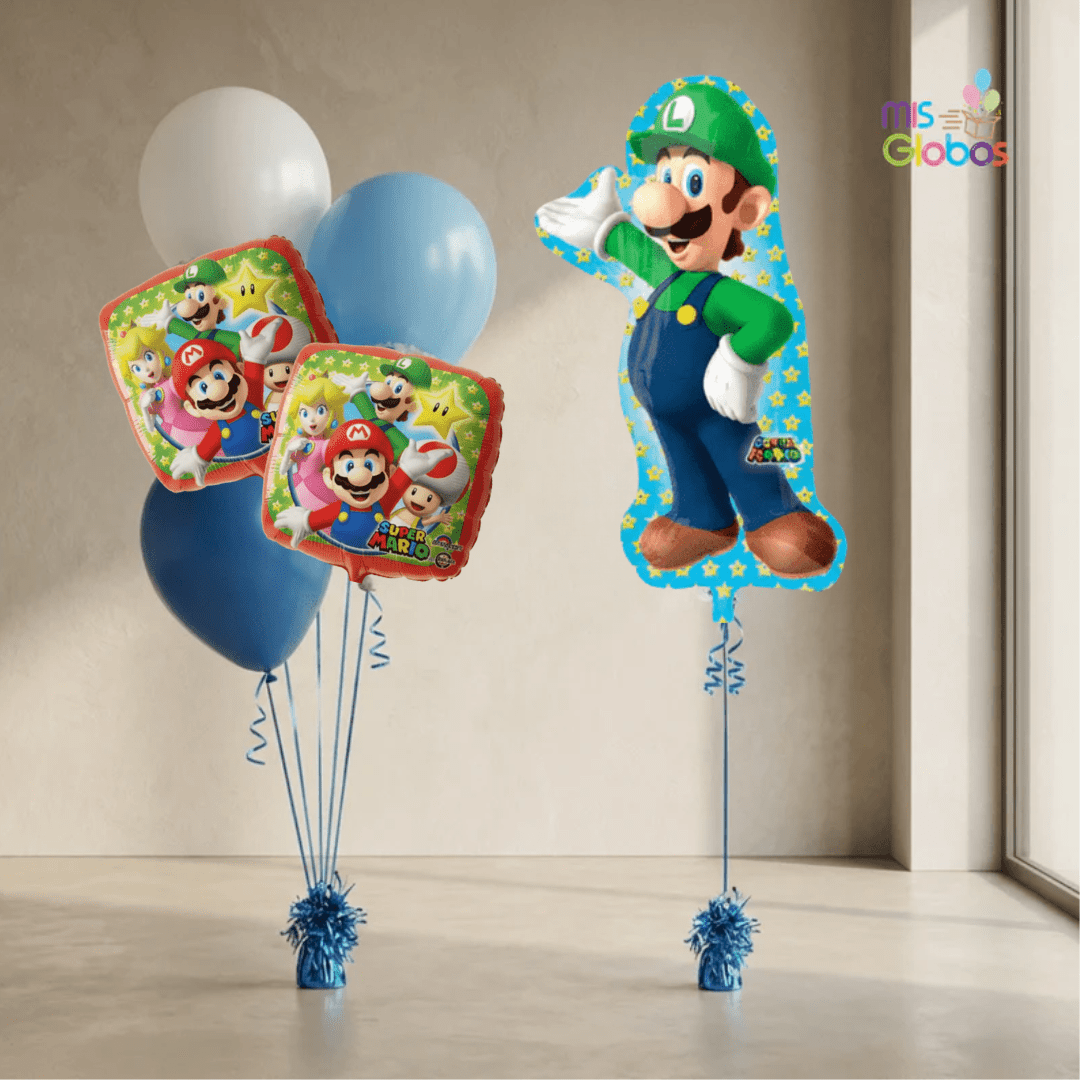Pack Cumpleaños Animado Luigi - Mis Globos