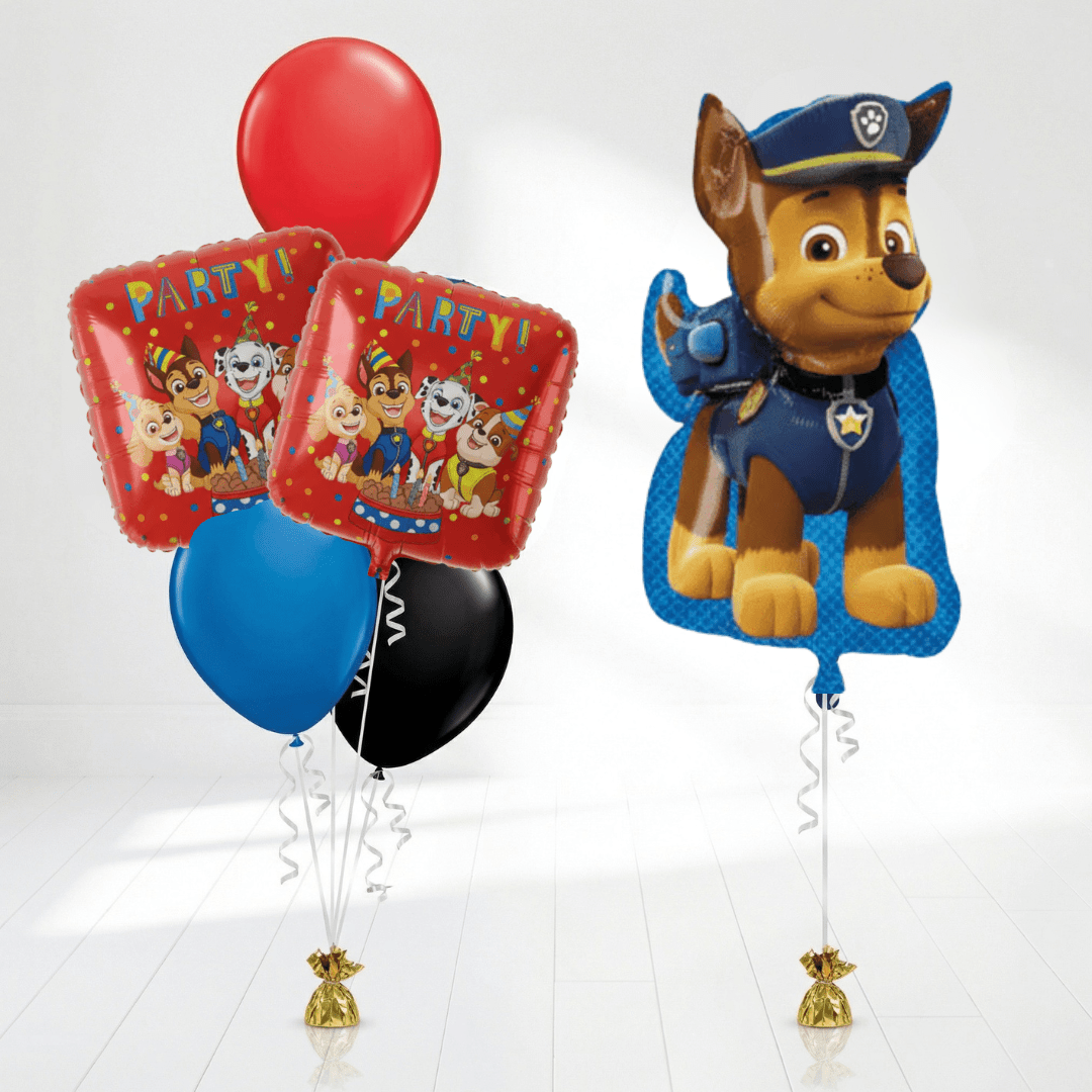 Pack Cumpleaños Animado Patrulla Canina Chase - Mis Globos