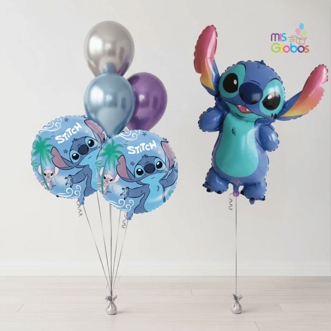 Pack Cumpleaños Animado Stitch - Mis Globos