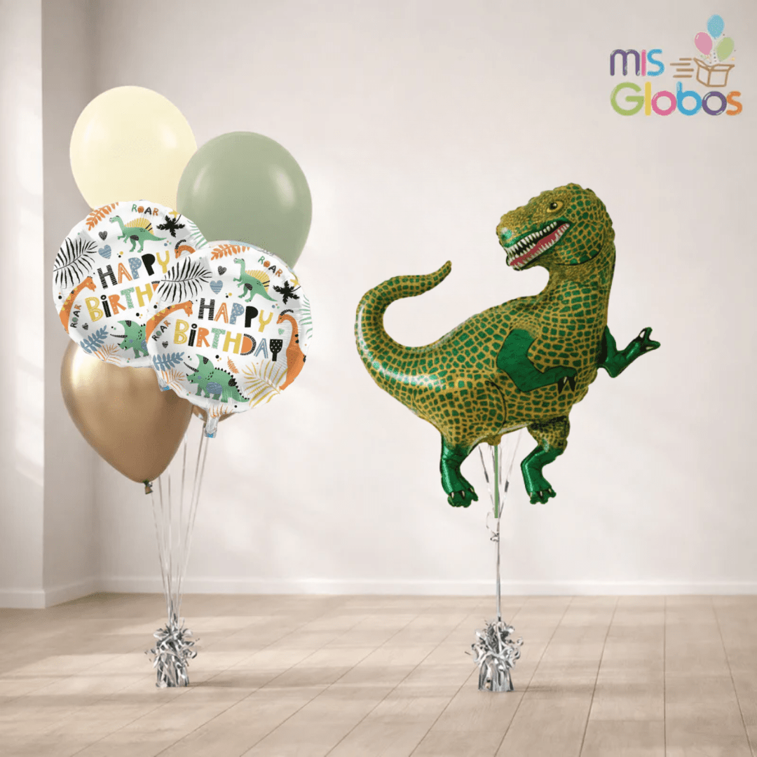 Pack Cumpleaños Animado T - Rex - Mis Globos