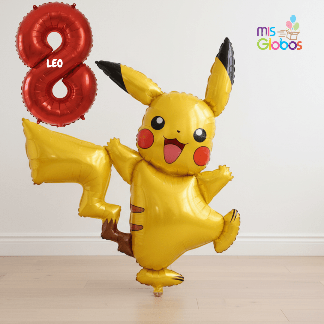 Pikachu te felicita - Mis Globos