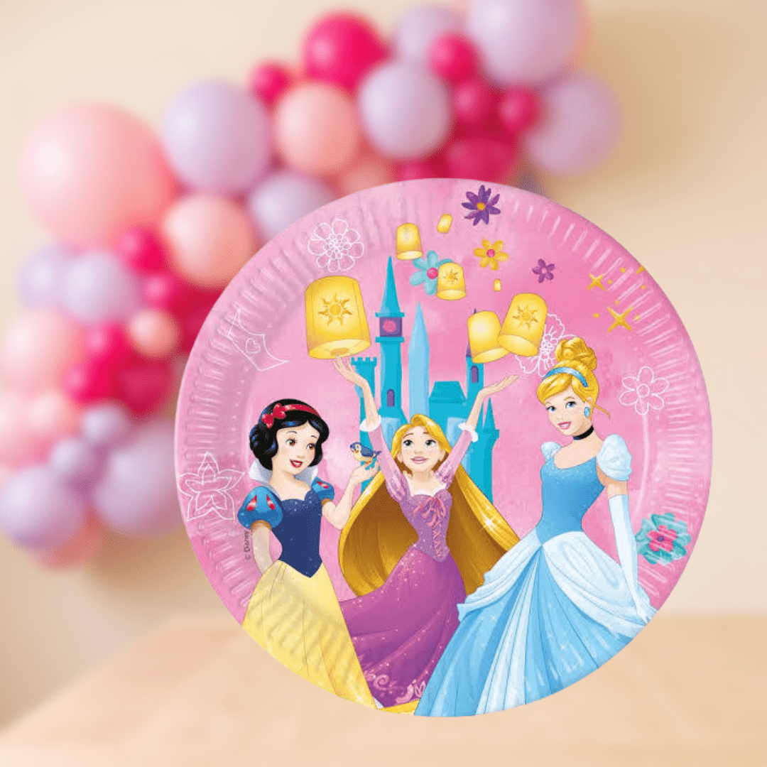 Platos pequeños Princesas 20 cm | 8 unidades