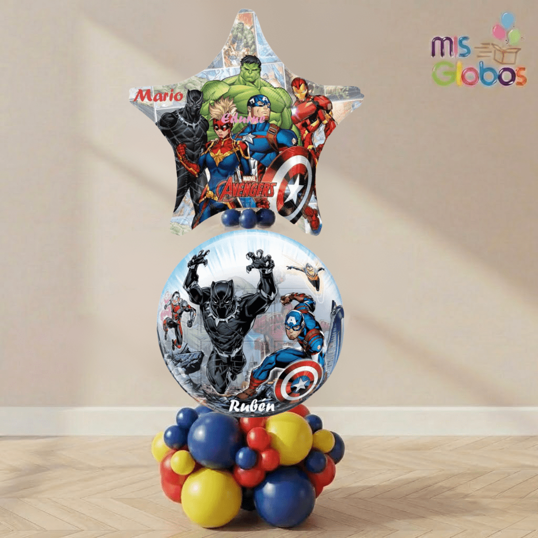 Ramo Arrebol Vengadores - Mis Globos
