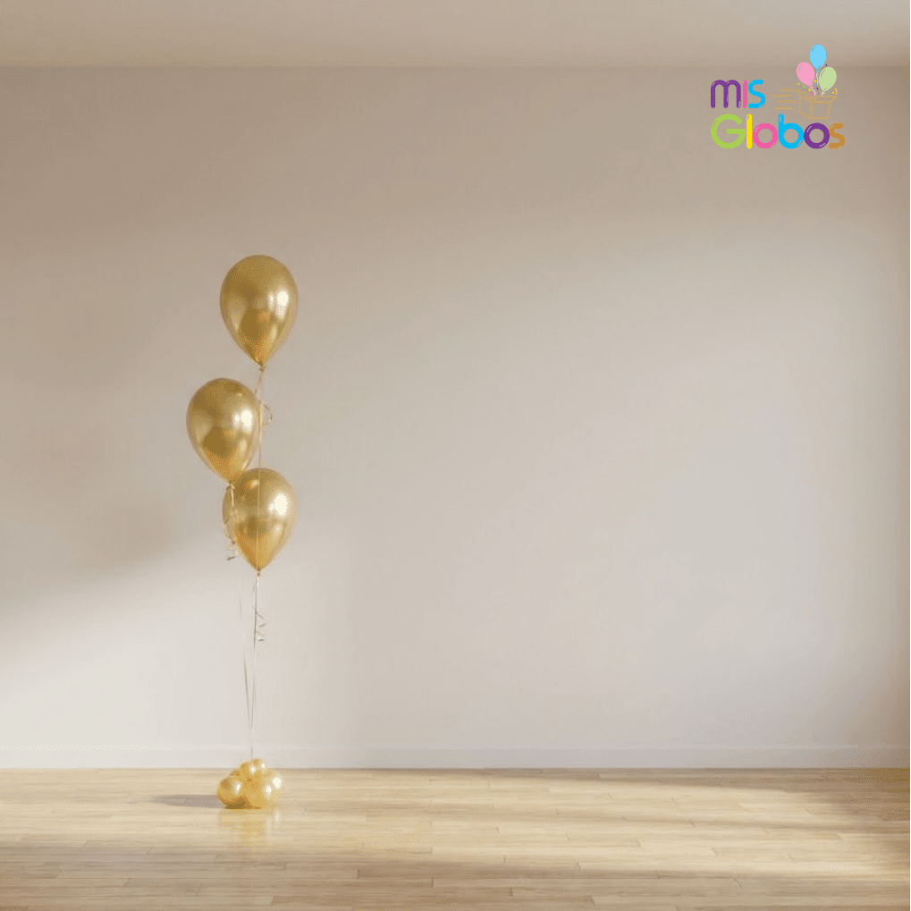 Ramo de globos Boda centro de mesa 3 látex y minibase - Mis Globos