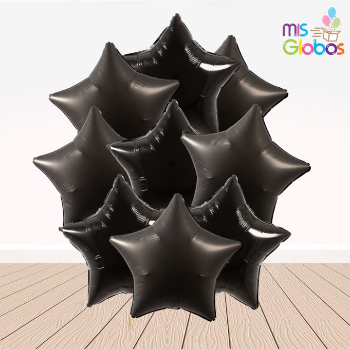 Ramo de globos Estrellas negras