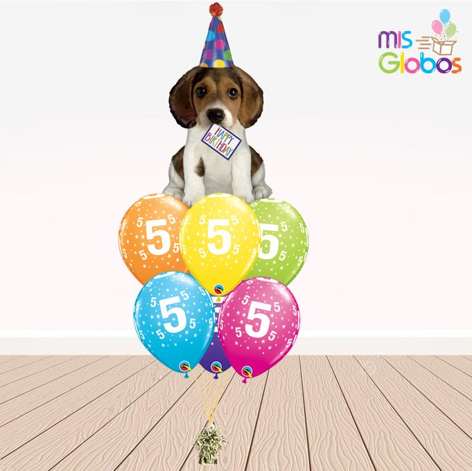 Ramo de Globos de globos Sigma Happy Birthday Perrito - Mis Globos