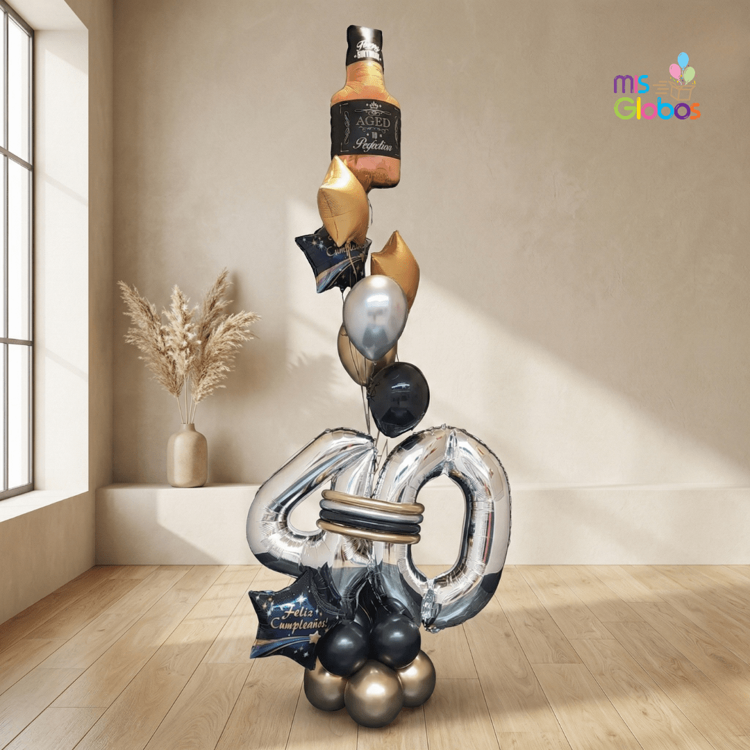 Ramo de globos la edad de la perfección - Mis Globos