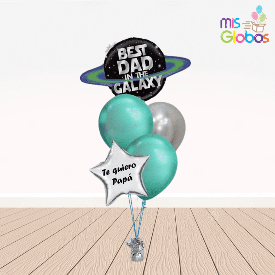 Ramo de globos Mejor padre de la galaxia