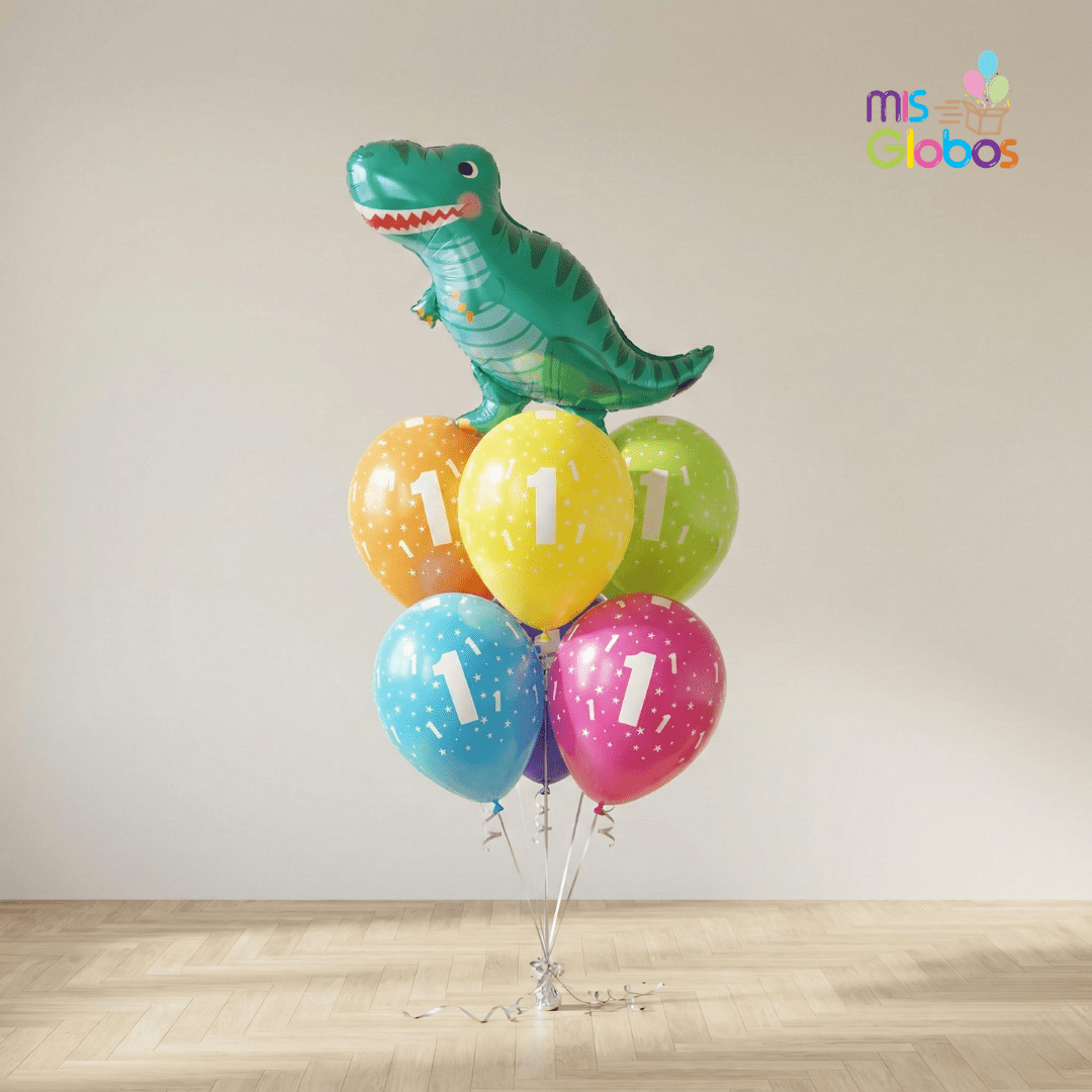 Ramo de globos Sigma Dinosaurio Divertido - Mis Globos
