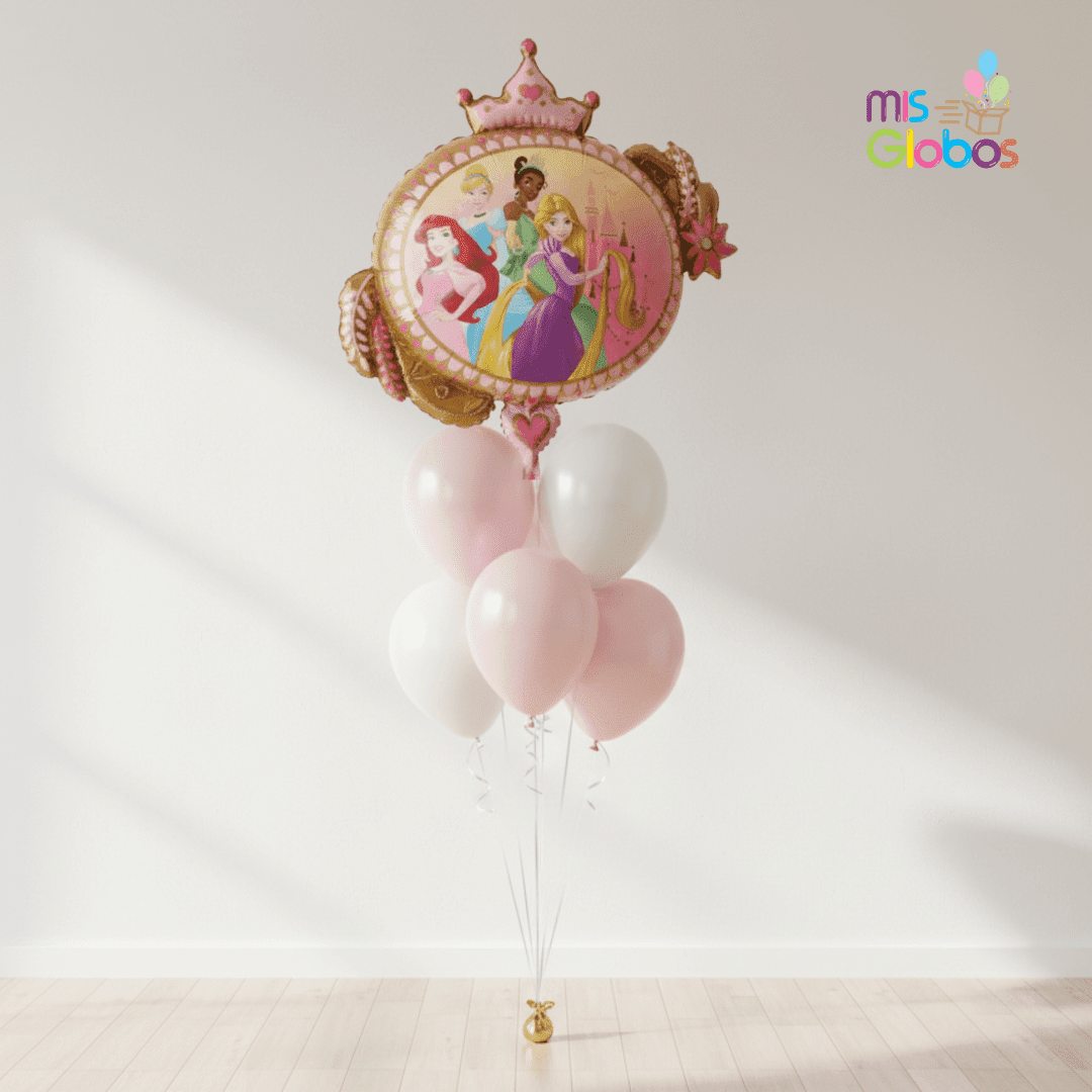 Ramo de globos Sigma Espejo Princesas - Mis Globos