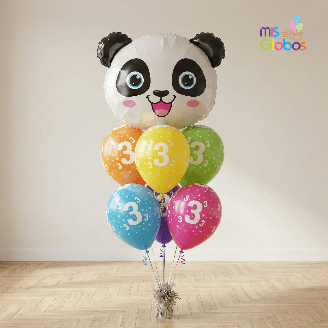 Ramo de globos Sigma Panda - Mis Globos