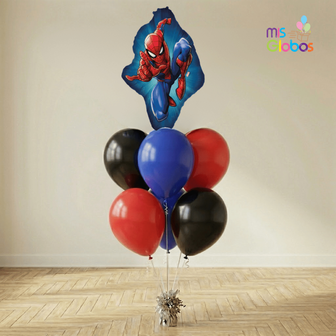 Ramo de globos Sigma Spiderman Cumpleaños