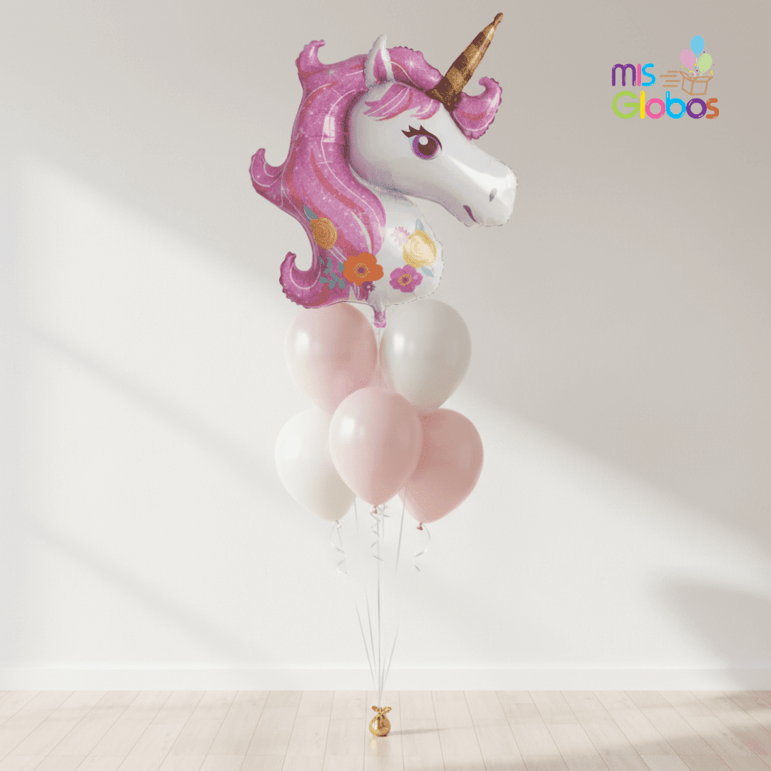 Ramo de globos Sigma Unicornio Pastel - Mis Globos