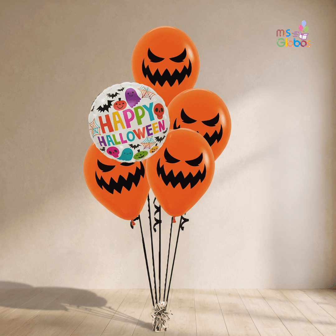 Ramo Escalera Halloween Colorido Calabazas - Mis Globos