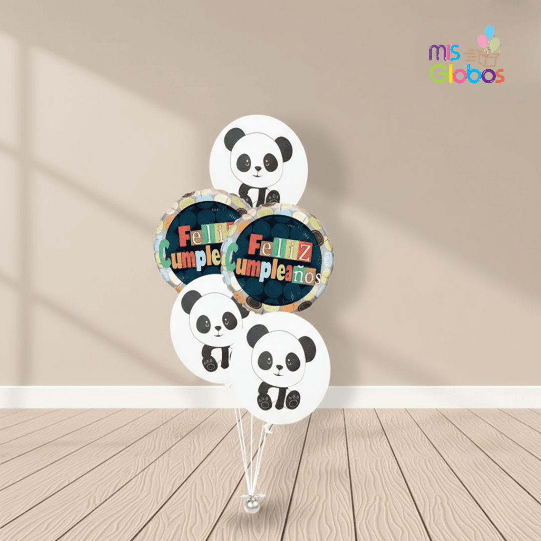 Ramo escalera Panda - Mis Globos