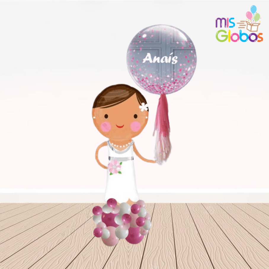 Ramo Etéreo Comunión rosa