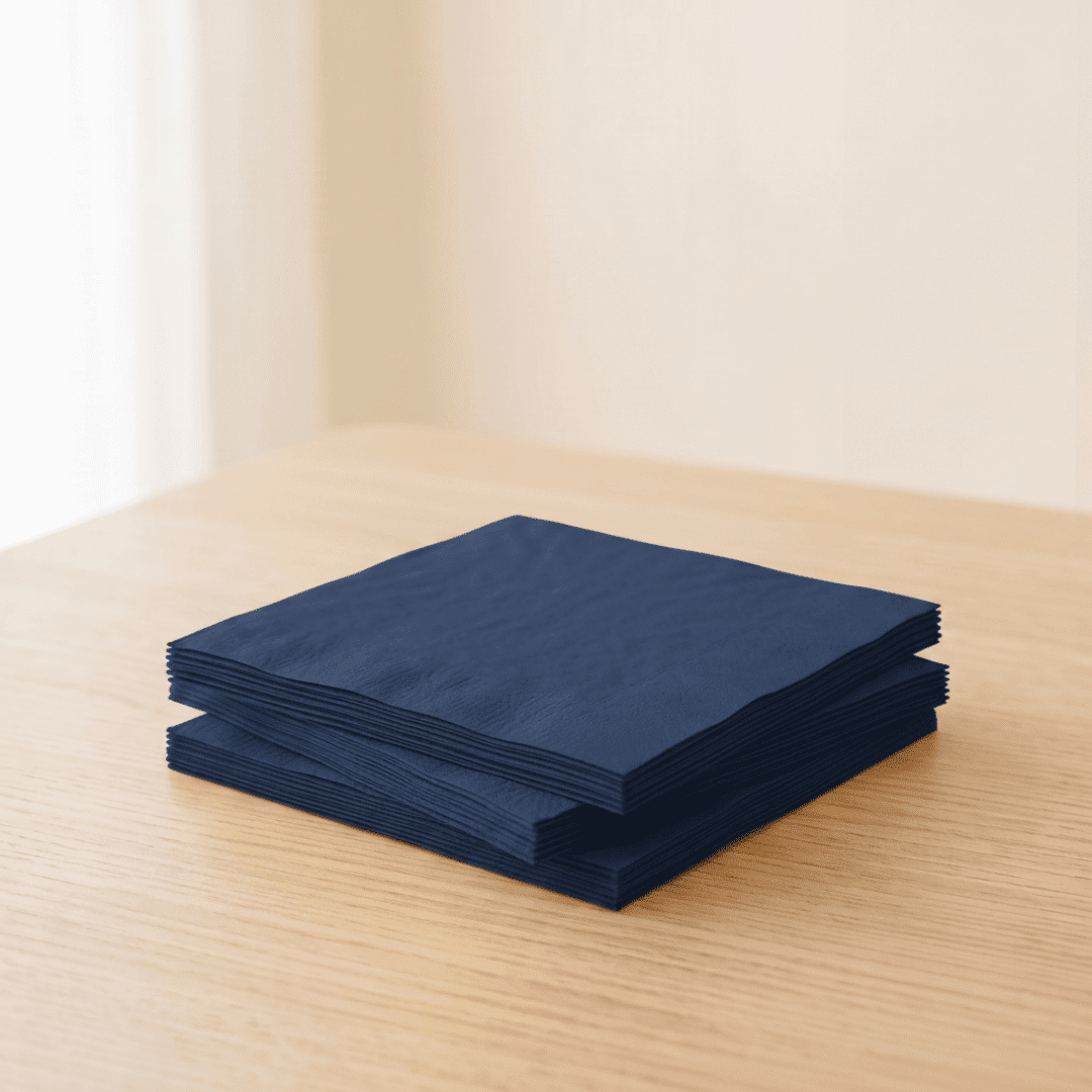 Servilletas de papel azul oscuro 33 × 33 cm | 20 unidades