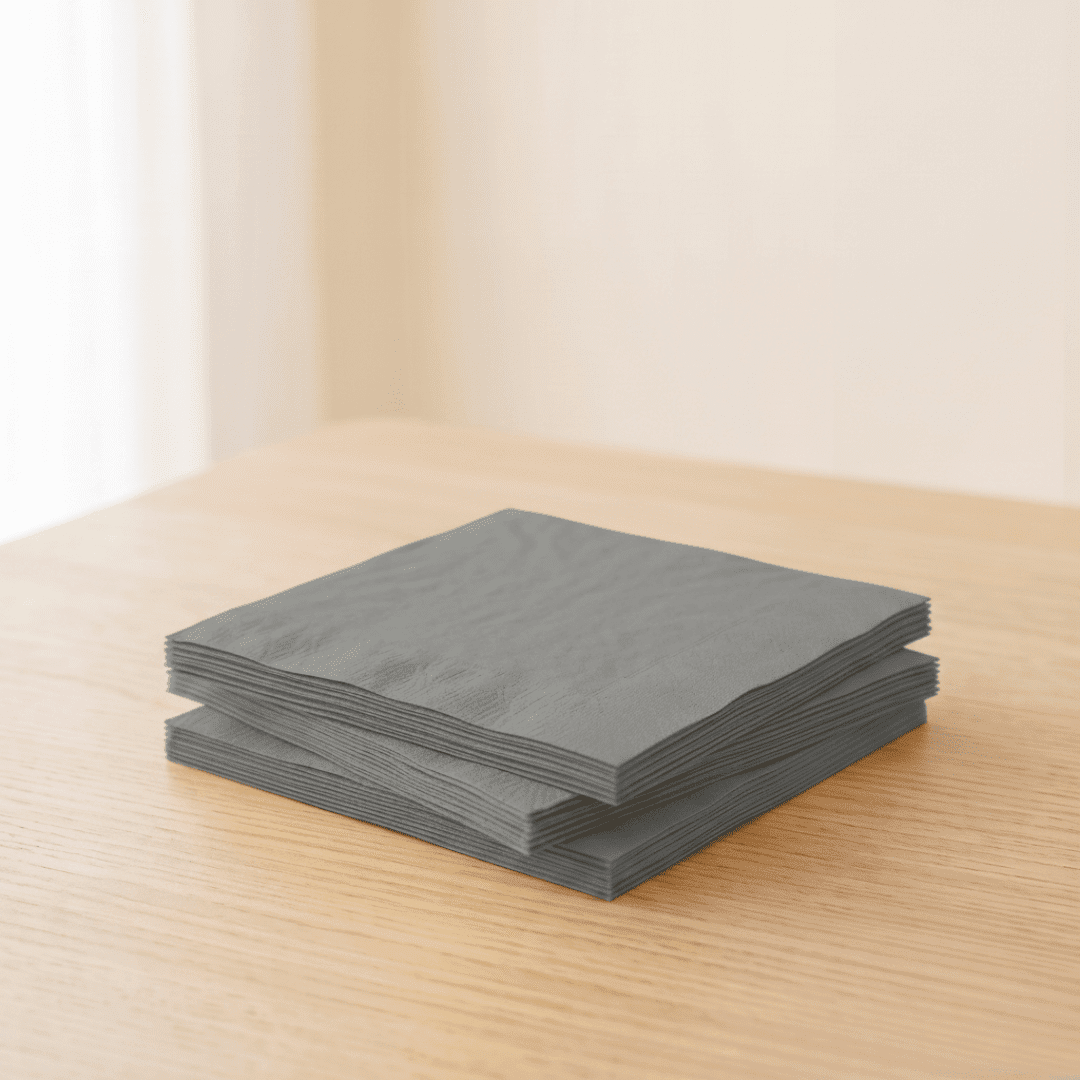 Servilletas de papel plata 33 × 33 cm | 20 unidades