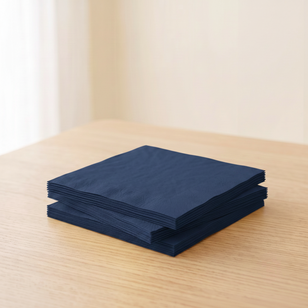 Servilletas de papel azul oscuro 33 × 33 cm | 20 unidades