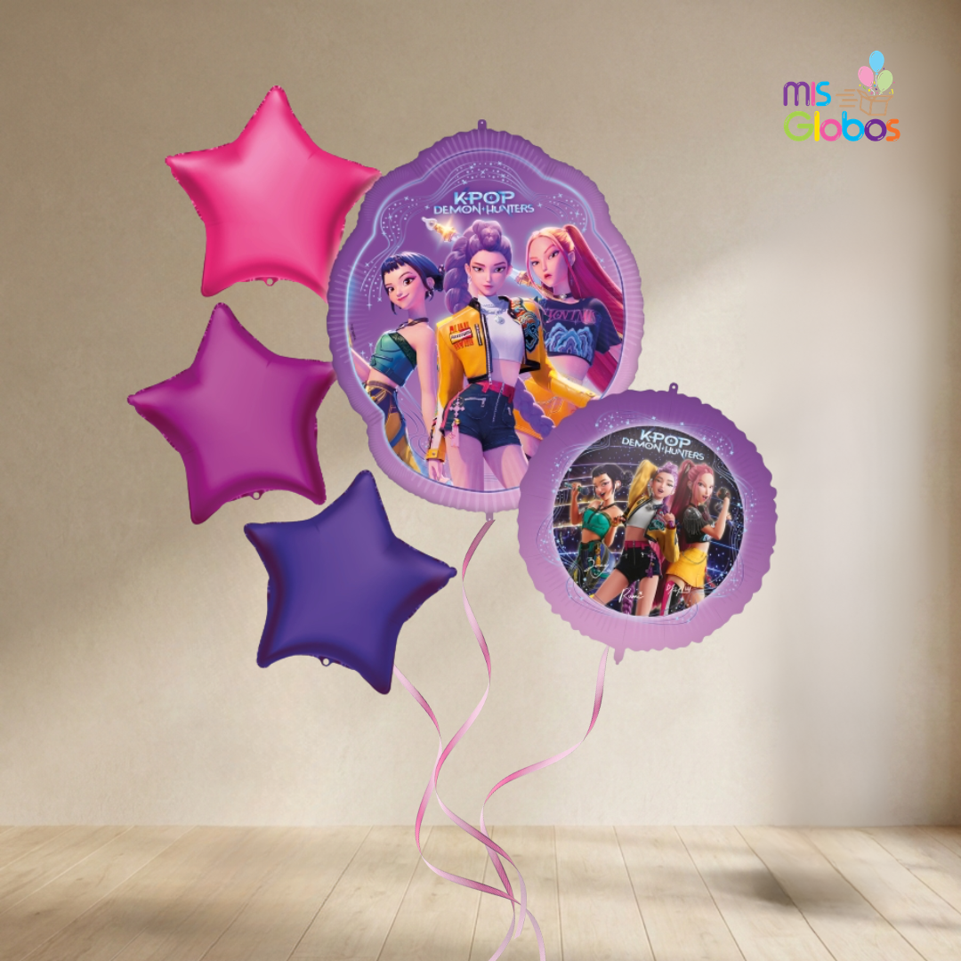 Kit de Globos K-Pop Demon Hunters