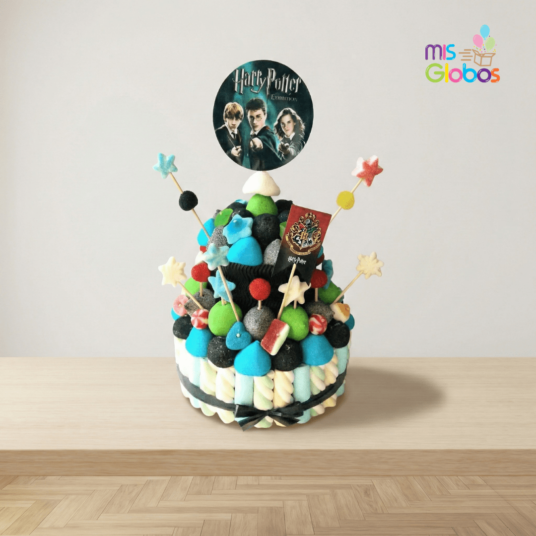 Tarta de chuches Harry Potter - Mis Globos