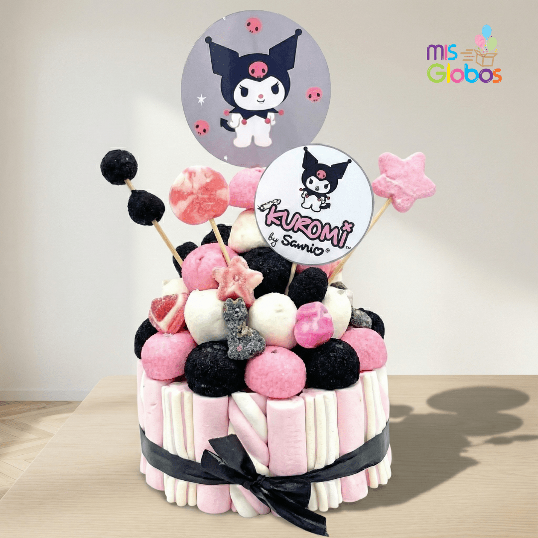 Tarta de chuches Kuromi - Mis Globos