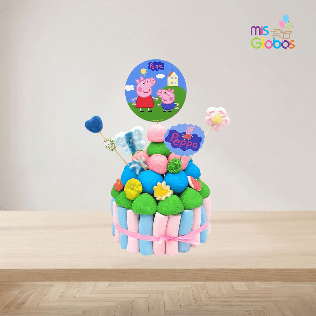 Tarta de chuches Pepa Pig