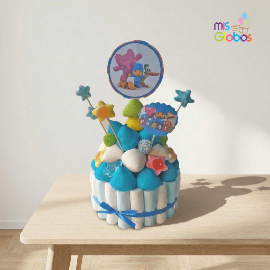 Tarta de chuches Pocoyó - Mis Globos