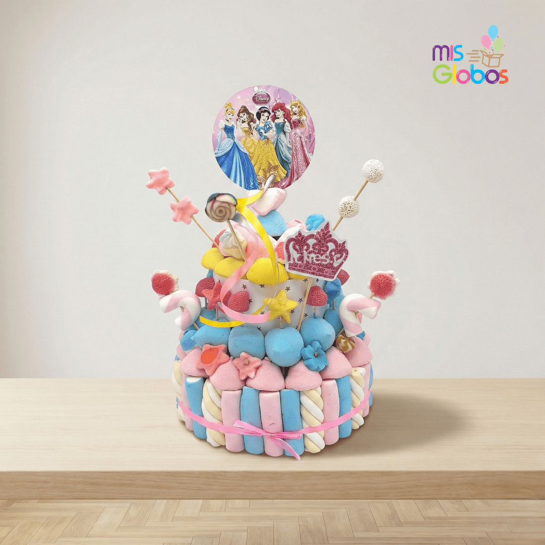 Tarta de chuches Princesas - Mis Globos