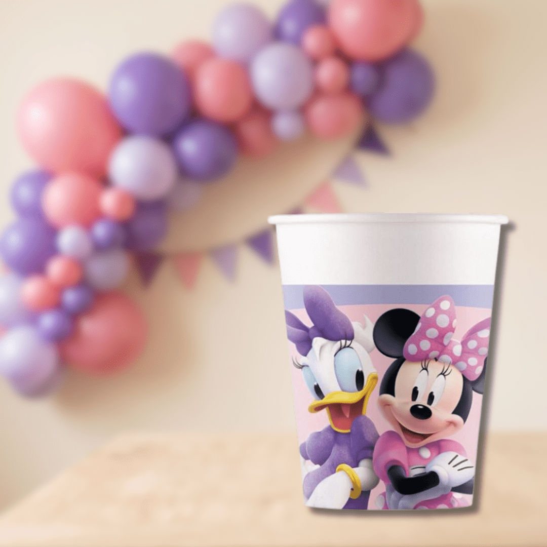 Vasos Minnie 200 ml | 8 unidades - Mis Globos
