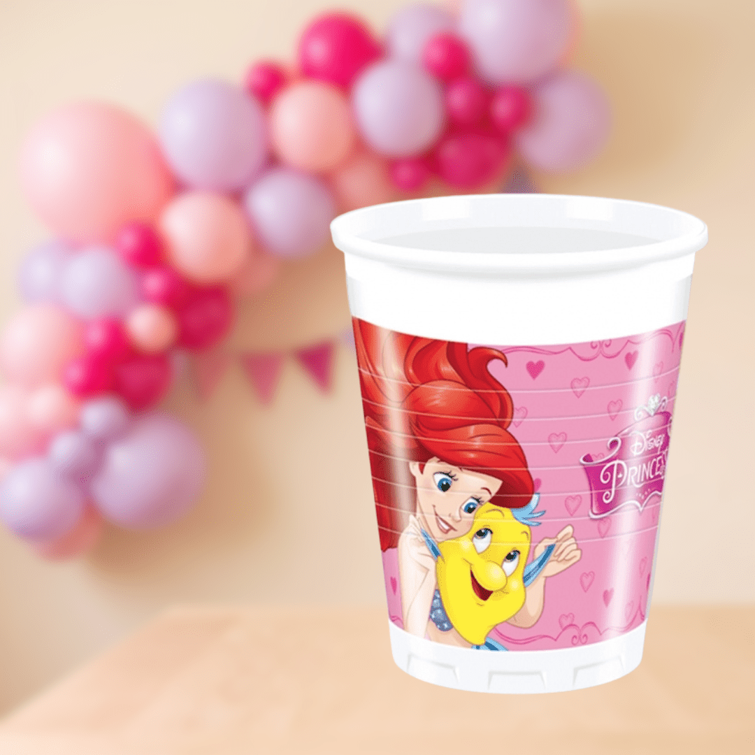 Vasos Princesas 200 ml | 8 unidades