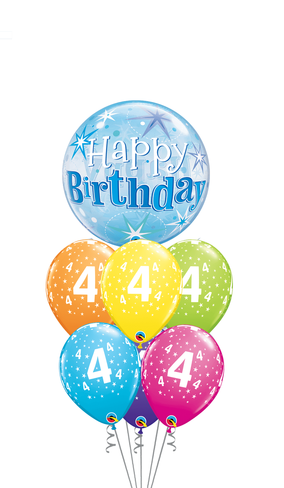 Ramo Cumpleaños Nº 2 burbuja - Mis Globos