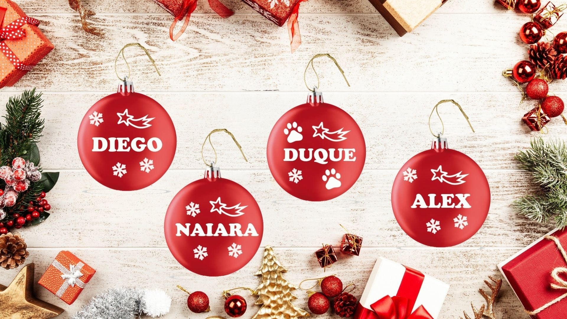 Bola de Navidad Personalizada - Mis Globos
