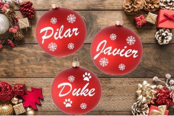 Bola de Navidad Personalizada - Mis Globos