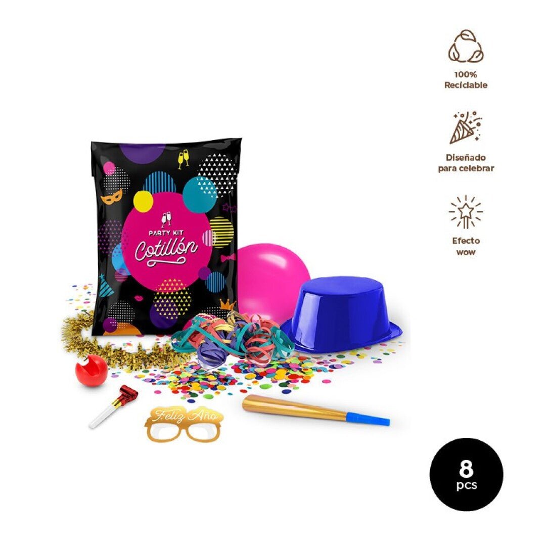 Bolsa de Cotillón Premium (8 piezas) - Mis Globos