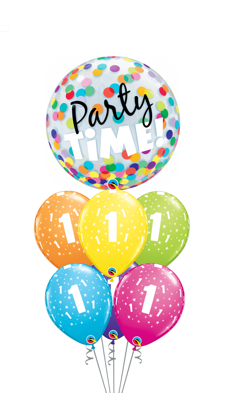 Ramo Cumpleaños Nº 2 burbuja - Mis Globos