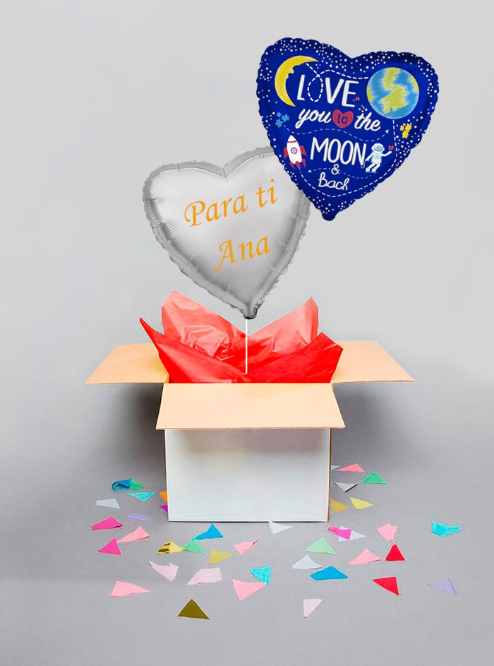 Caja Sorpresa Amor - Mis Globos