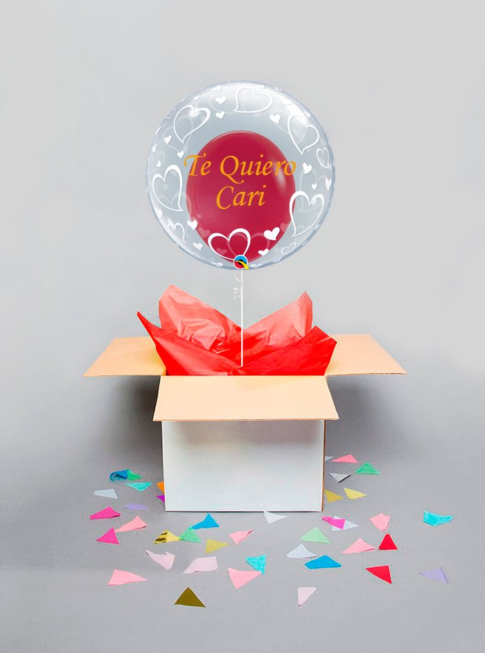 Caja Sorpresa Amor - Mis Globos
