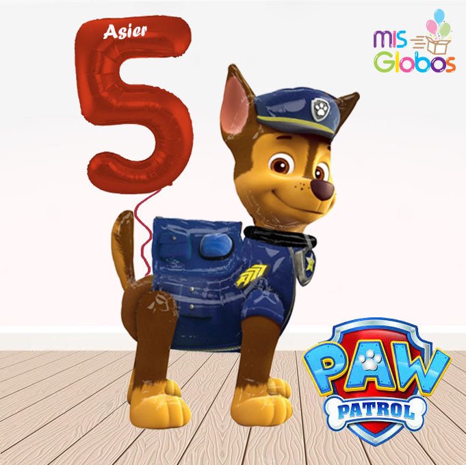 Chase te felicita - Mis Globos