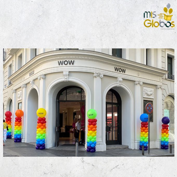 Columna estándar con gigante personalizado - Mis Globos